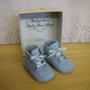 Baby Deer Co Trimfoot Company Wool Baby Booties Shoes VTG 1940-1960s Collectible